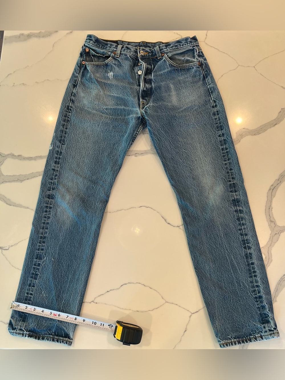 Levi's Vintage Straight Fit Denim Jeans - Faded Blue